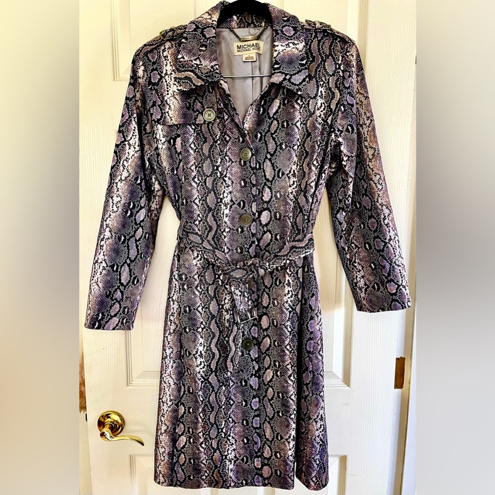 Michael Kors Animal Print Trench